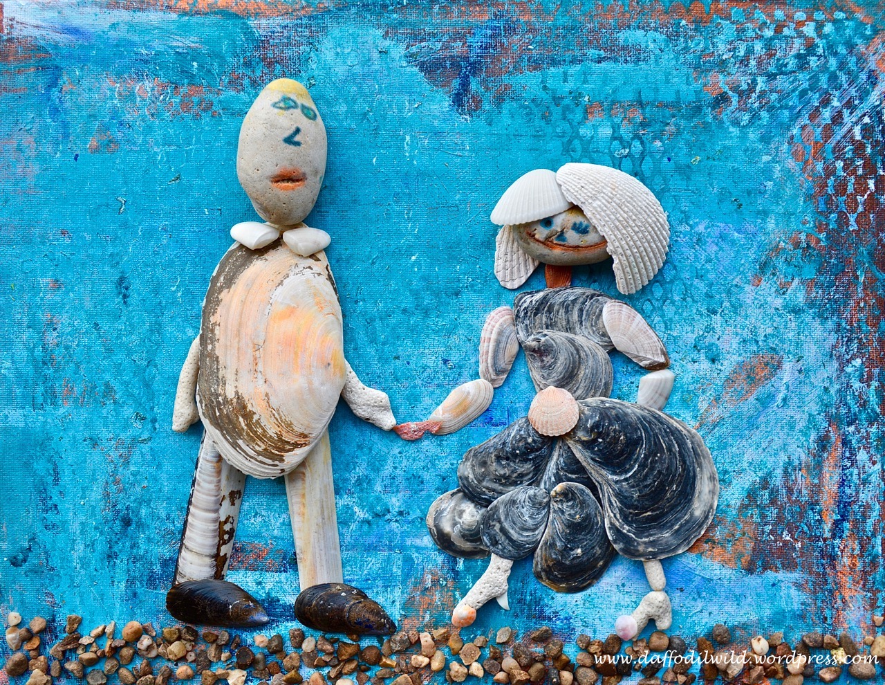 shell art, shell people, winkle pickers