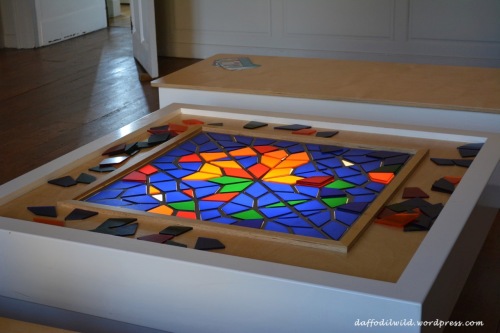 jigsaw, stained glass