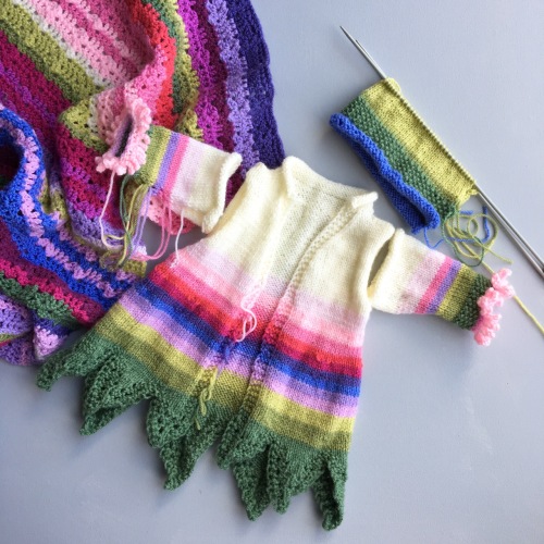 knitted baby jacket