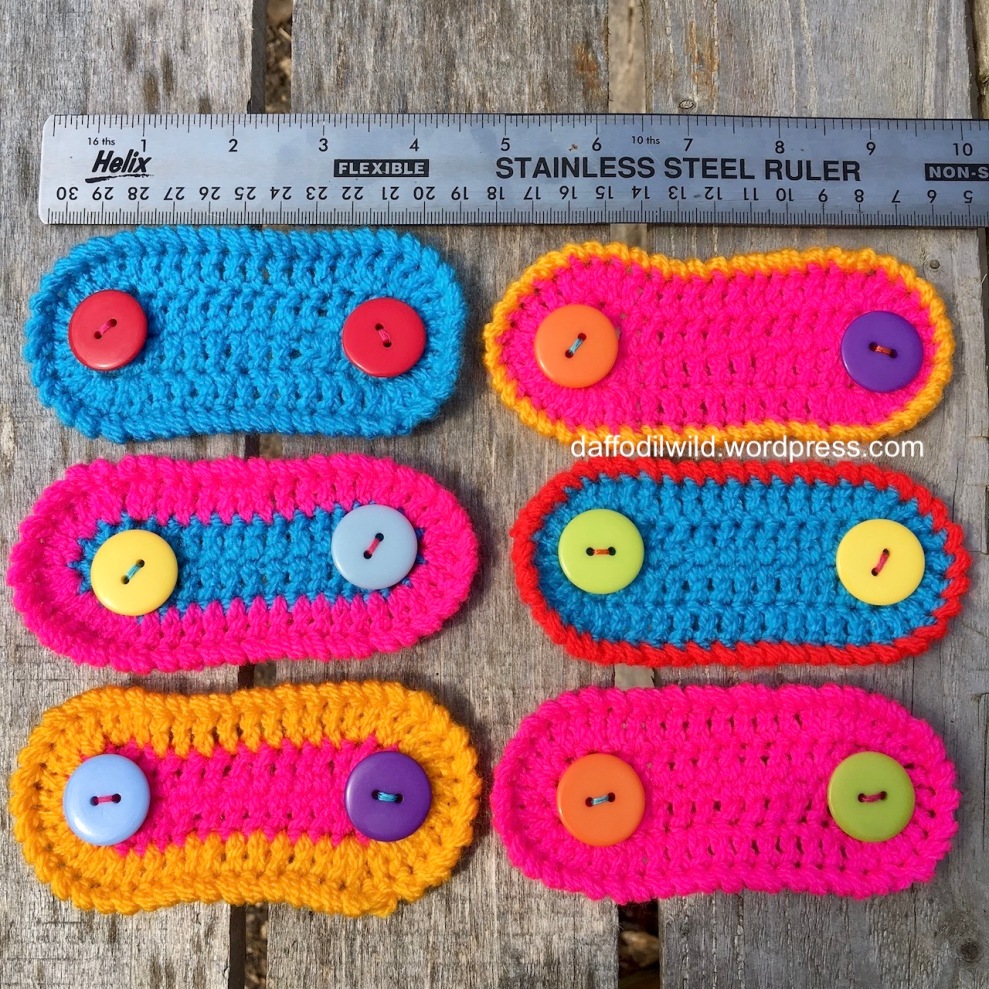 ear savers for use with surgical mask, crochet pattern